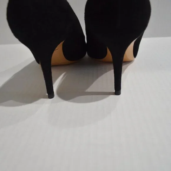 Salvatore Ferragamo Susi Black Suede Kid Pump, Size 9.5, NWOT